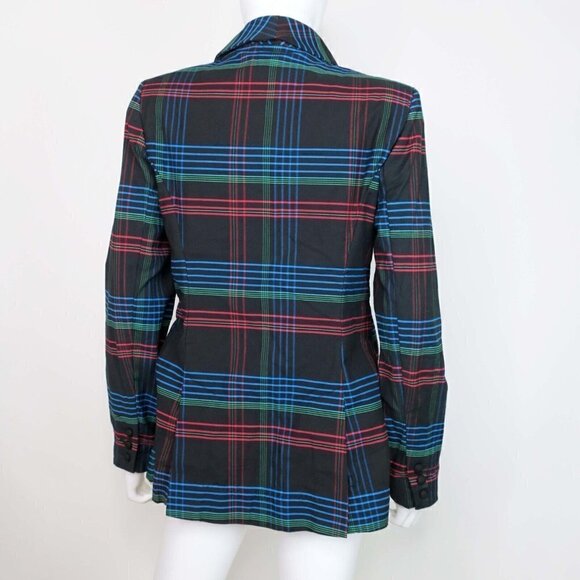 CAbi Plaid Holiday Blazer $169 Fall 2019 Style #3850 Casual Career Women's Small - Picture 3 of 5